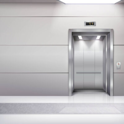 grey passanger elevator